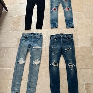I have 4 different amiri jeans for sale